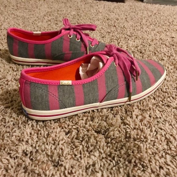 New Kate Spade Special Stripes Addition Keds women size 8 striped pattern shoes - Picture 2 of 5